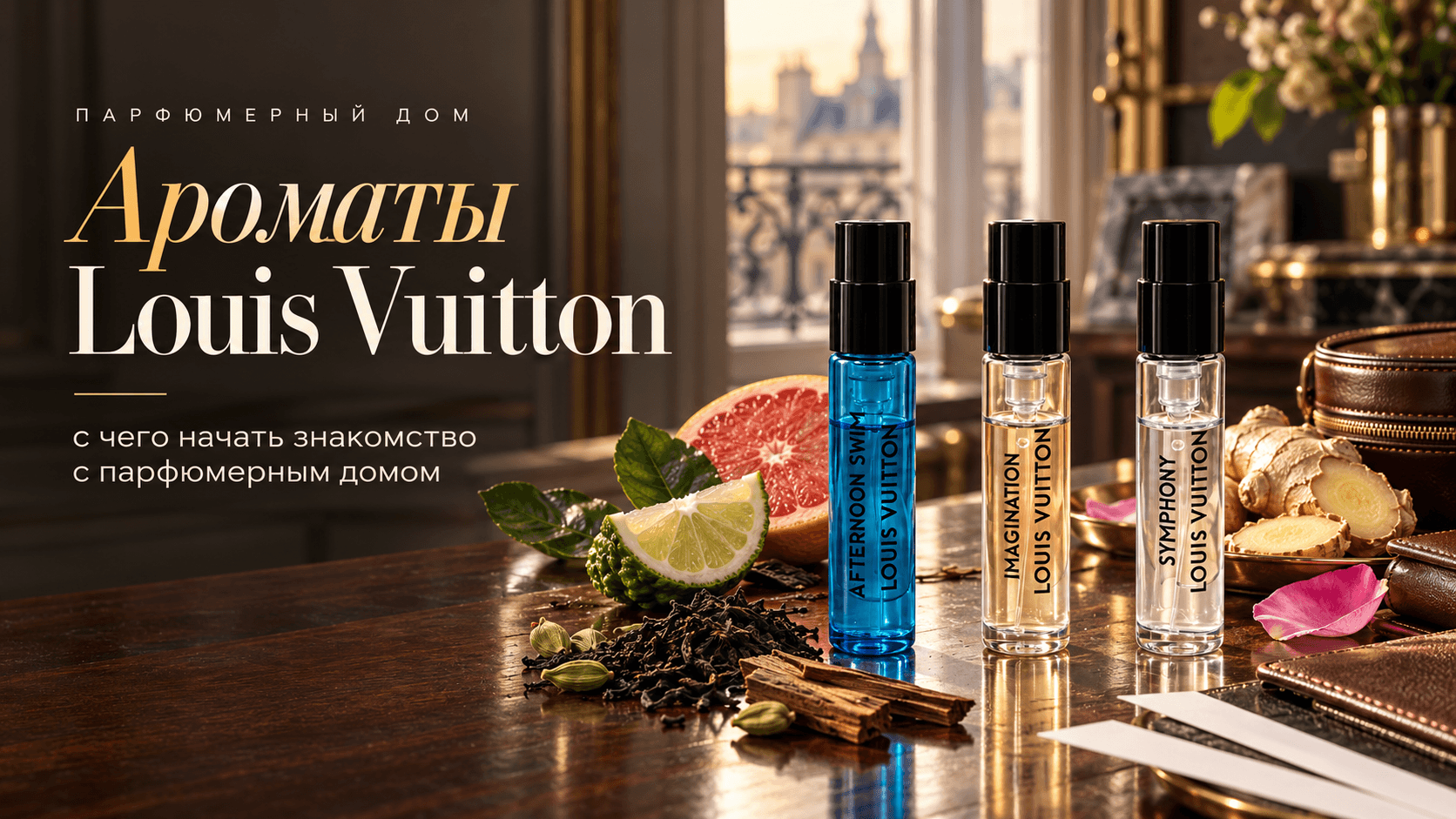 Ароматы Louis Vuitton: с чего начать знакомство с парфюмерным домом