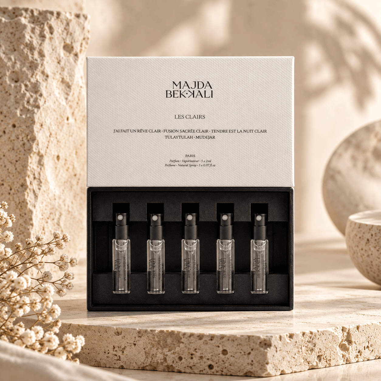 Majda Bekkali Les Clairs set 5x2 мл духи унисекс, восточные, древесные, цитрусовые