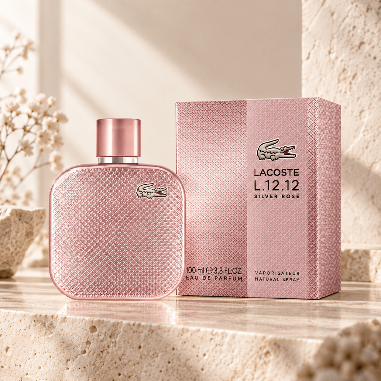 Lacoste L.12.12 Silver Rose