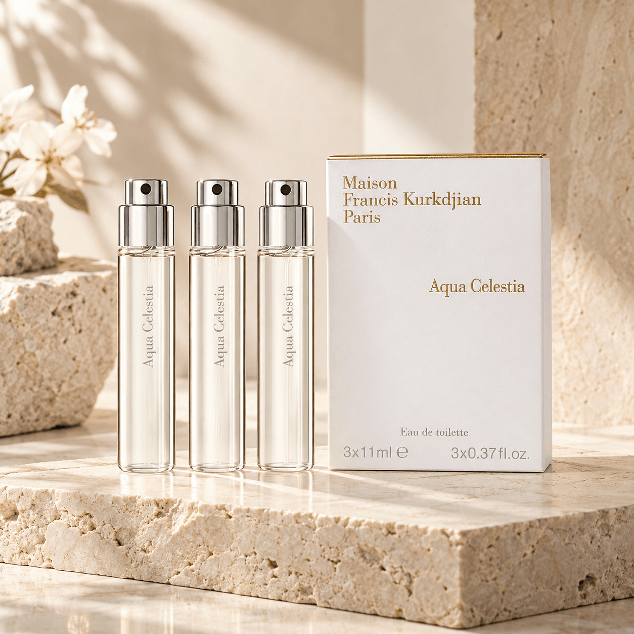 Maison Francis Kurkdjian Aqua Celestia set 3х11 мл туалетная вода унисекс, цветочные, зеленые