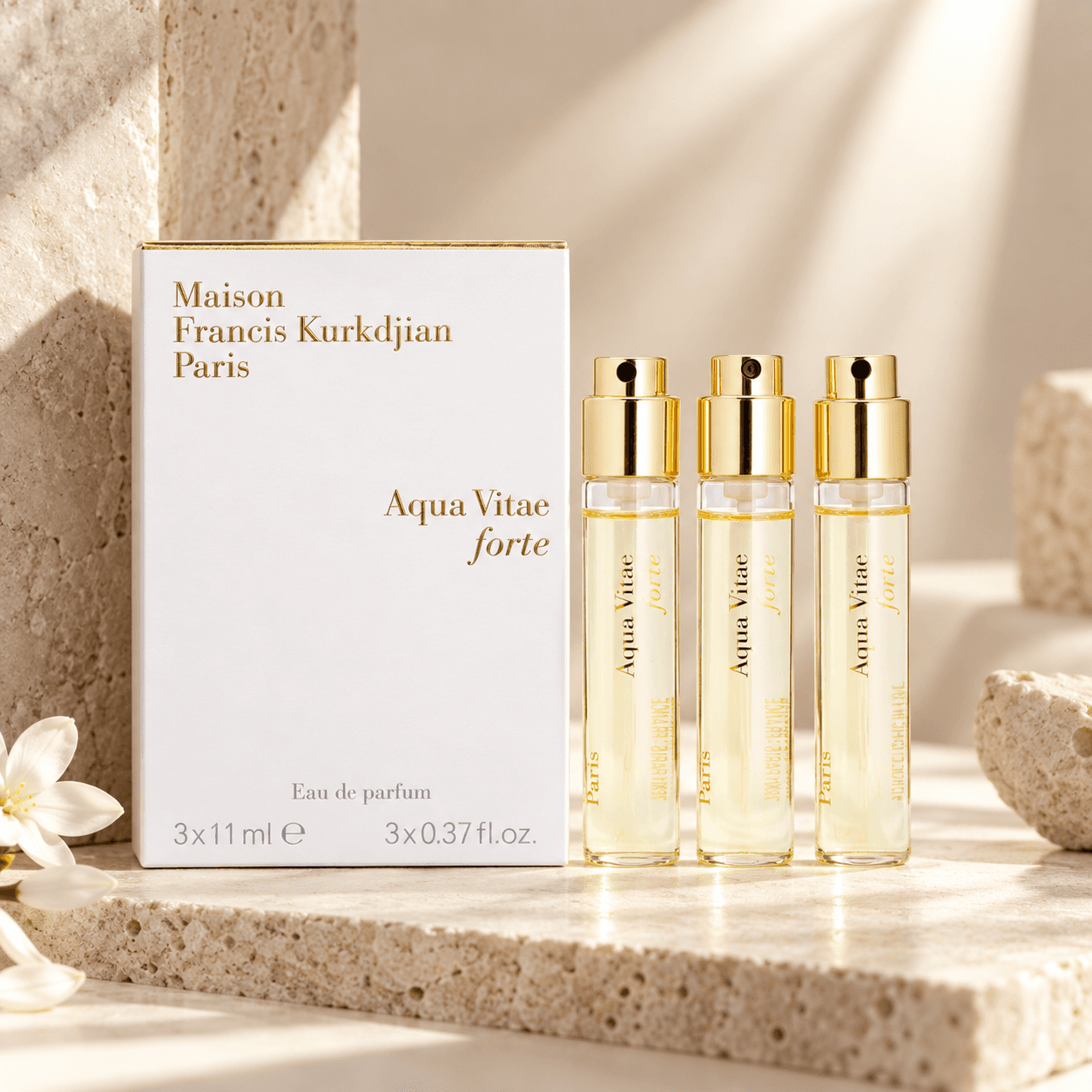 Maison Francis Kurkdjian Aqua Vitae Forte set 3x11 мл парфюмерная вода унисекс, древесные, пряные