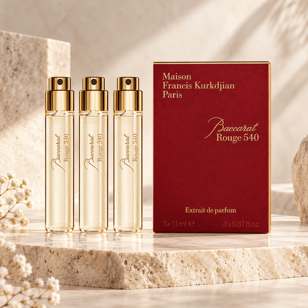 Maison Francis Kurkdjian Baccarat Rouge 540 Extrait de Parfum set 3x11 мл духи унисекс, восточные, цветочные